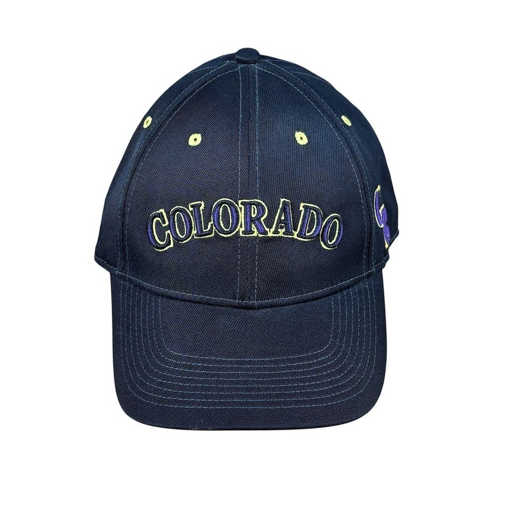 Nike Colorado Rockies Hat Cap Unisex One Size Black Purple Lime MLB